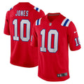 Men s Nike Mac Jones Red New England Patriots Alternate Game Jersey