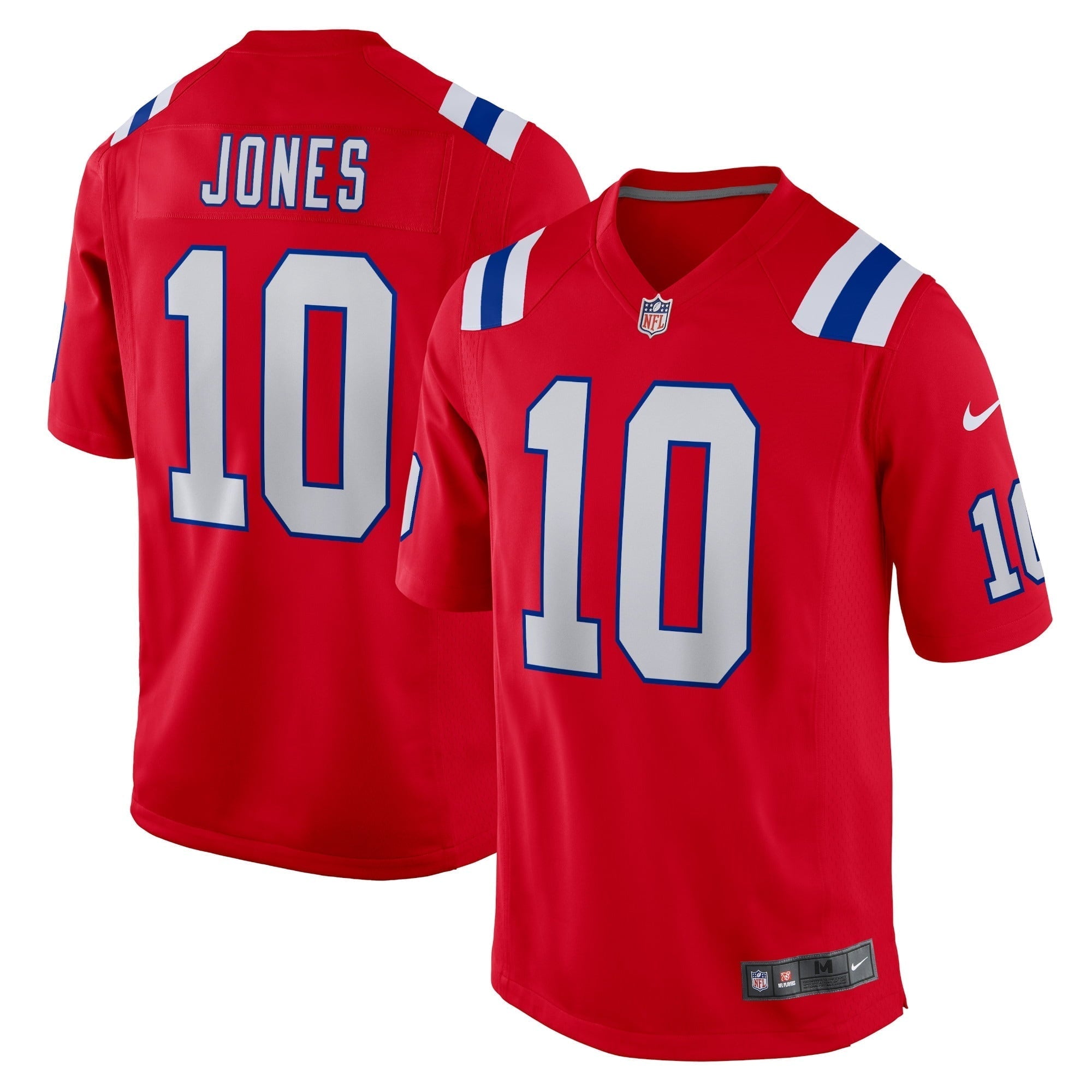 Men s Nike Mac Jones Red New England Patriots Alternate Game Jersey