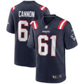 Men s Nike Marcus Cannon Navy New England Patriots Game Jersey