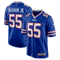 Men s Nike Boogie Basham Royal Buffalo Bills Game Jersey