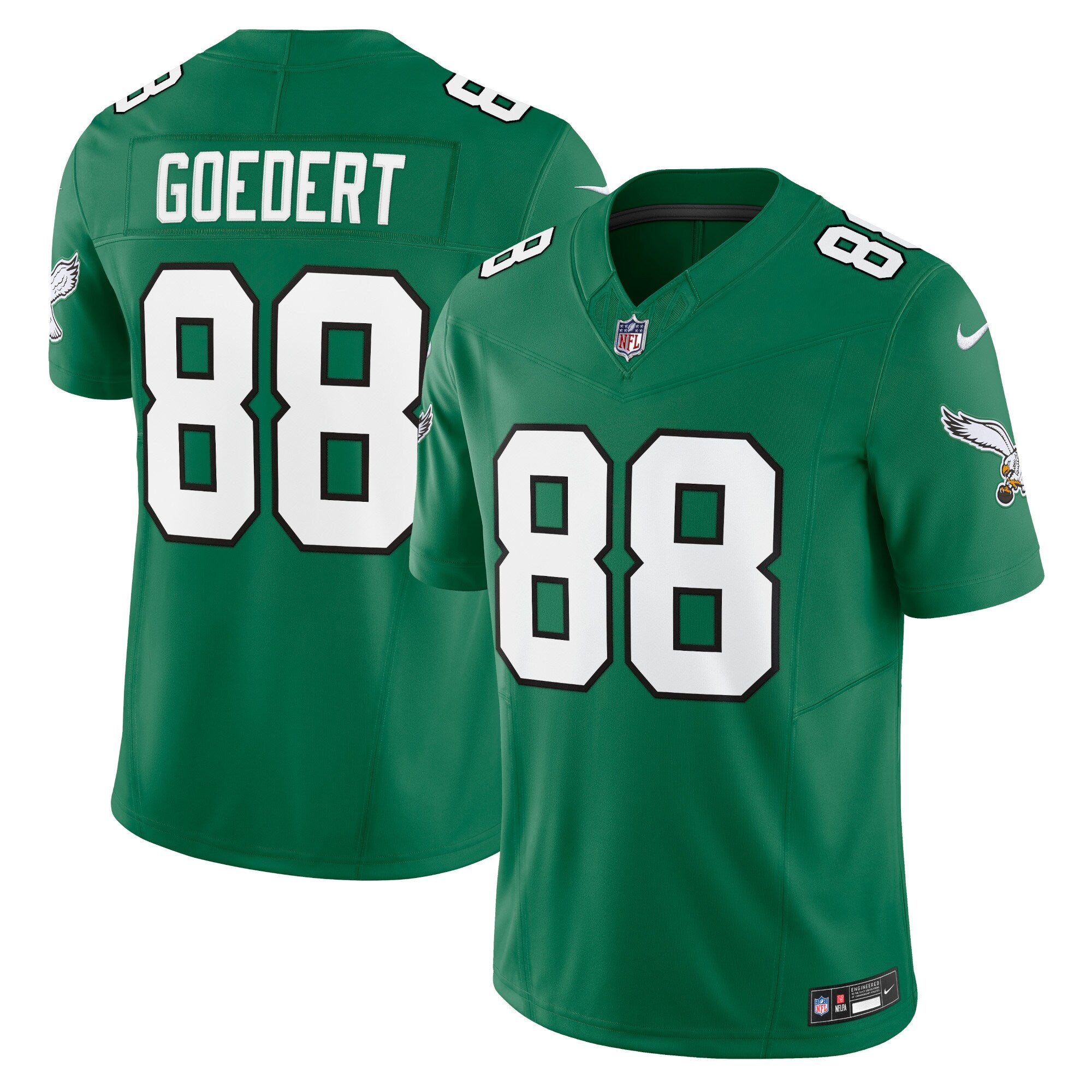Dallas Goedert Philadelphia Eagles Nike Vapor F.U.S.E. Limited Jersey   Kelly Green