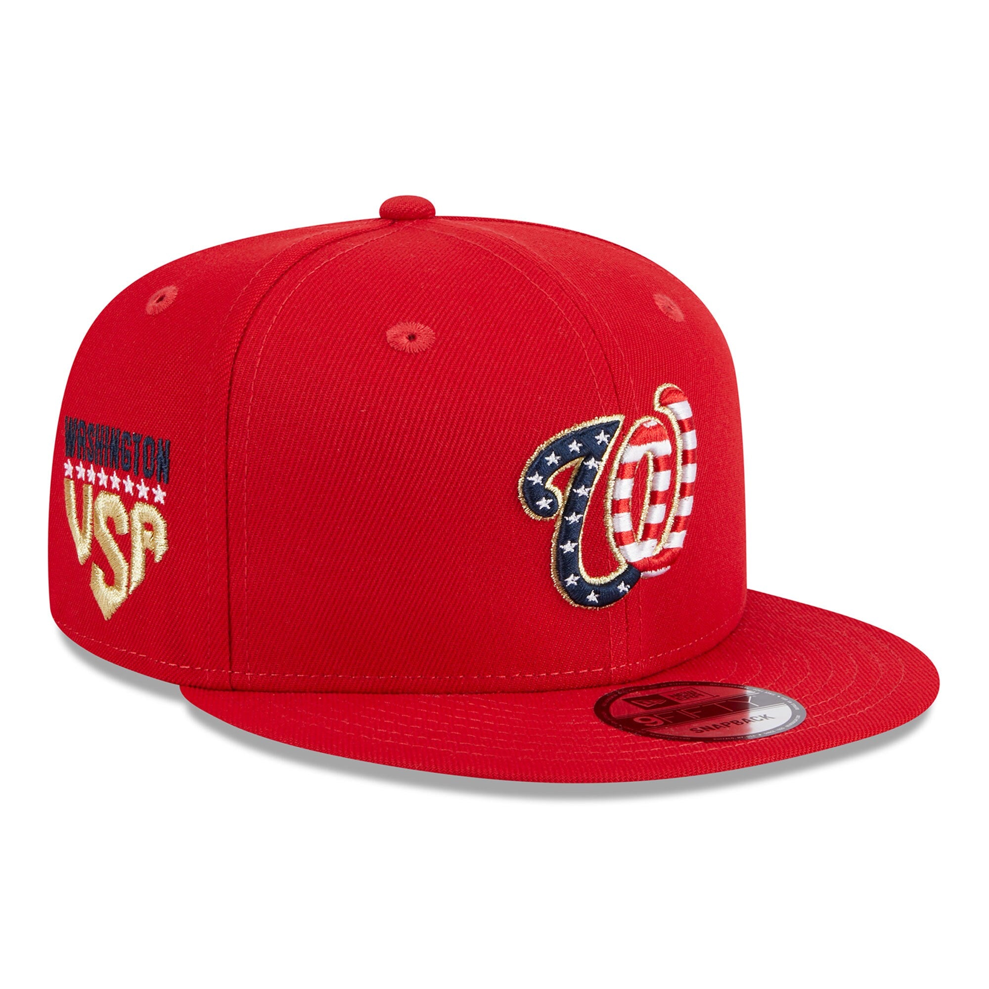 Washington Nationals New Era 2023 Fourth of July 9FIFTY Snapback Adjustable Hat - Red