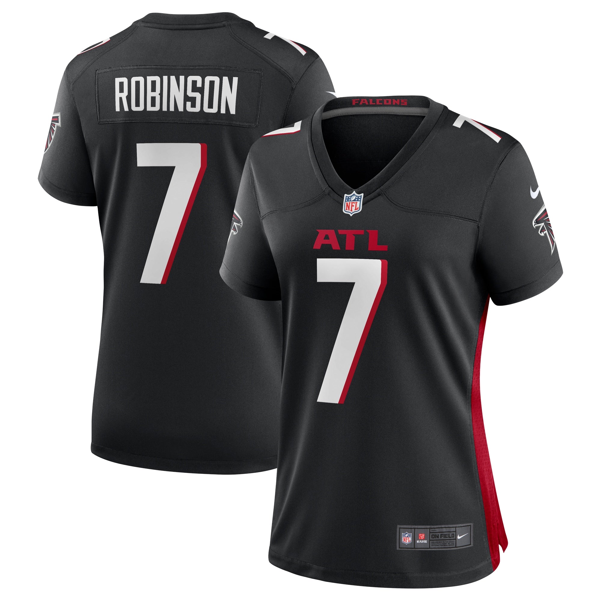 Bijan Robinson Atlanta Falcons Nike Women s Player Jersey   Black