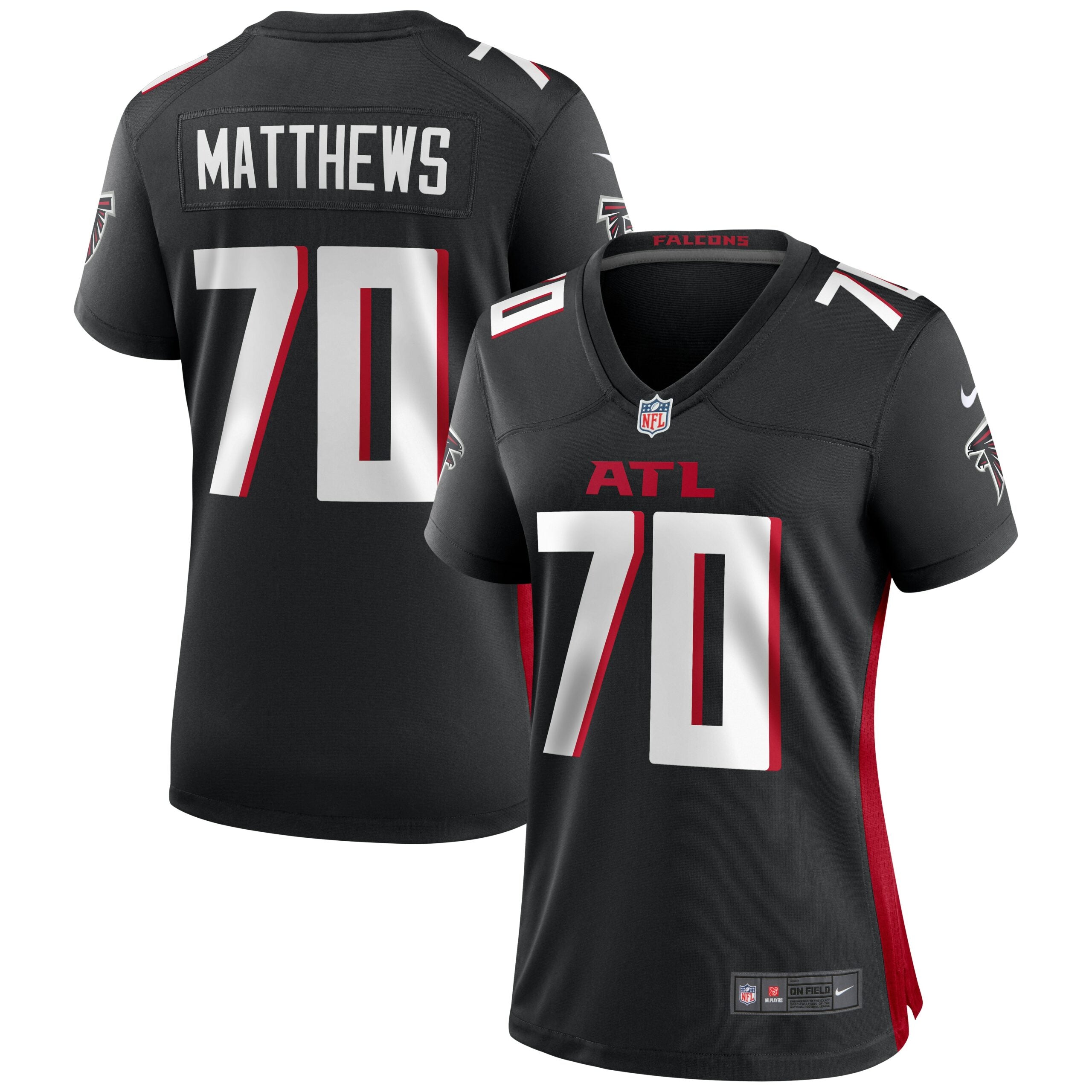 Jake Matthews Atlanta Falcons Nike Women s Game Jersey   Black