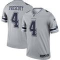 Dak Prescott Dallas Cowboys Nike Inverted Legend Jersey   Gray