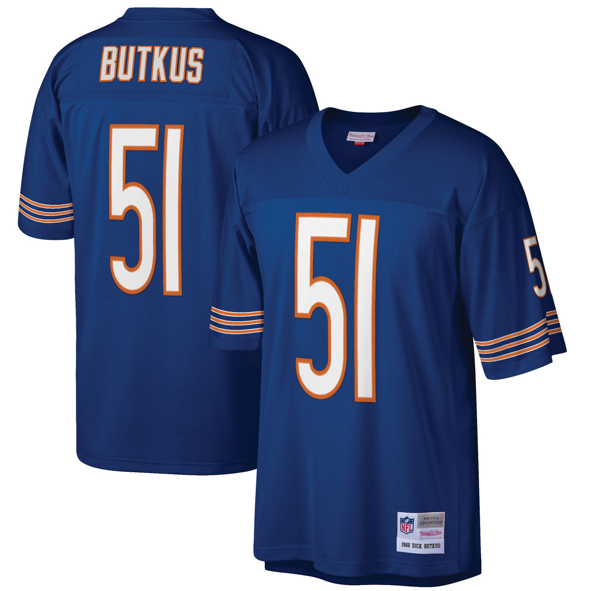 Dick Butkus Chicago Bears Mitchell   Ness Retired Player Legacy Replica Jersey   Navy