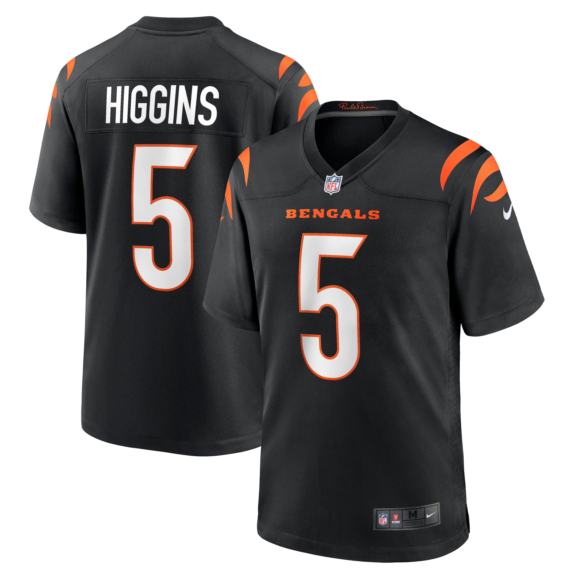 Tee Higgins Cincinnati Bengals Nike Game Player Jersey   Black