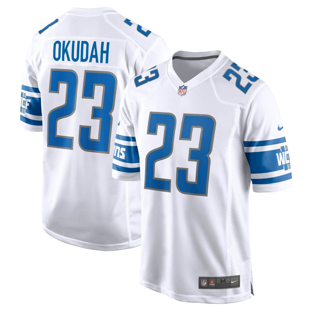 Jeff Okudah Detroit Lions Nike Game Player Jersey   White