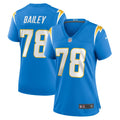 Women s Nike Zack Bailey Powder Blue Los Angeles Chargers Player Game Jersey