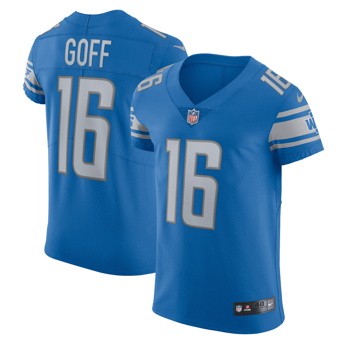 Jared Goff Detroit Lions Nike Vapor Elite Player Jersey   Blue
