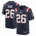 Men s Nike Shaun Wade Navy New England Patriots Game Jersey