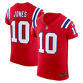 Mac Jones New England Patriots Nike Alternate Vapor F.U.S.E. Elite Jersey   Red