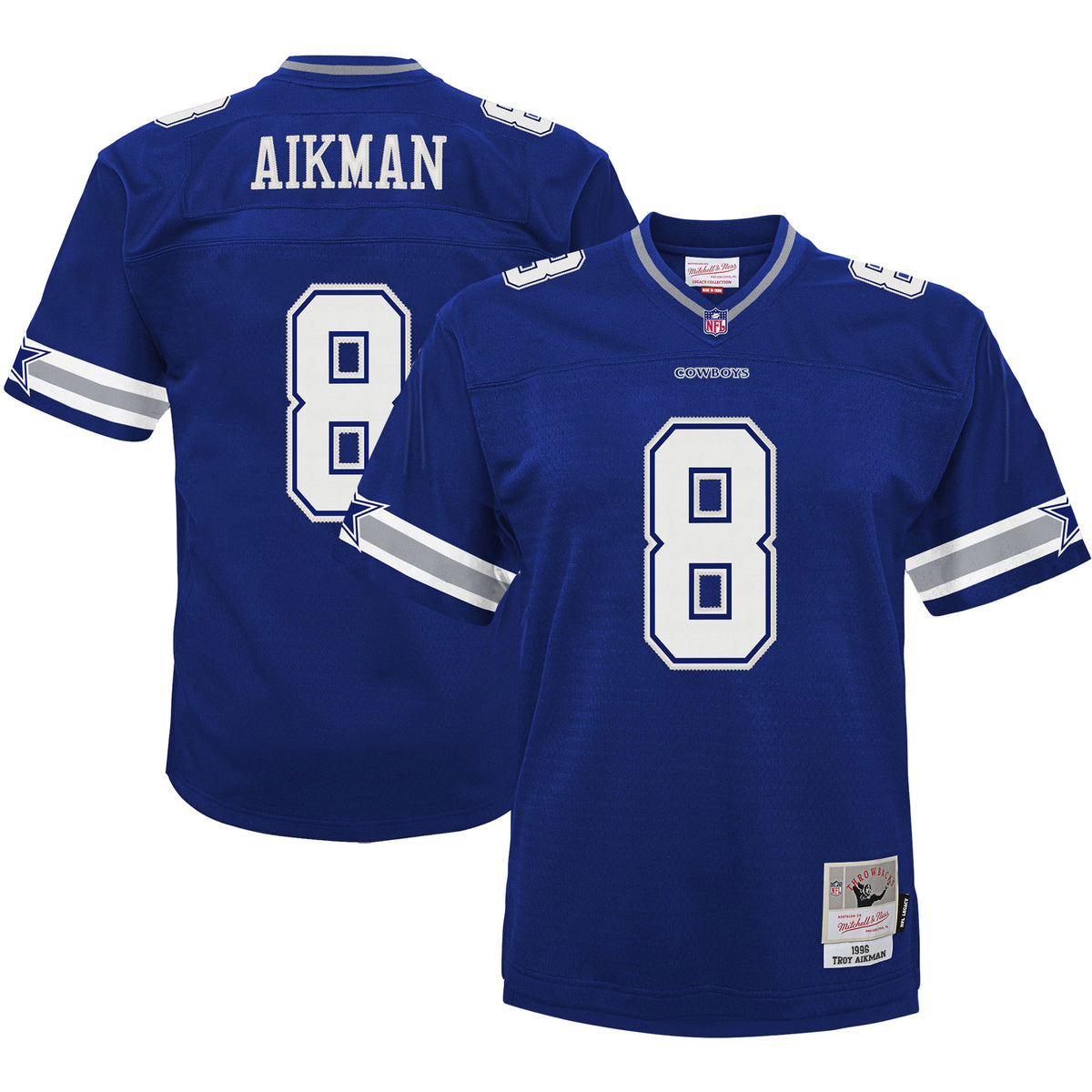 Troy Aikman Dallas Cowboys Mitchell   Ness Toddler 1996 Retired Legacy Jersey   Navy