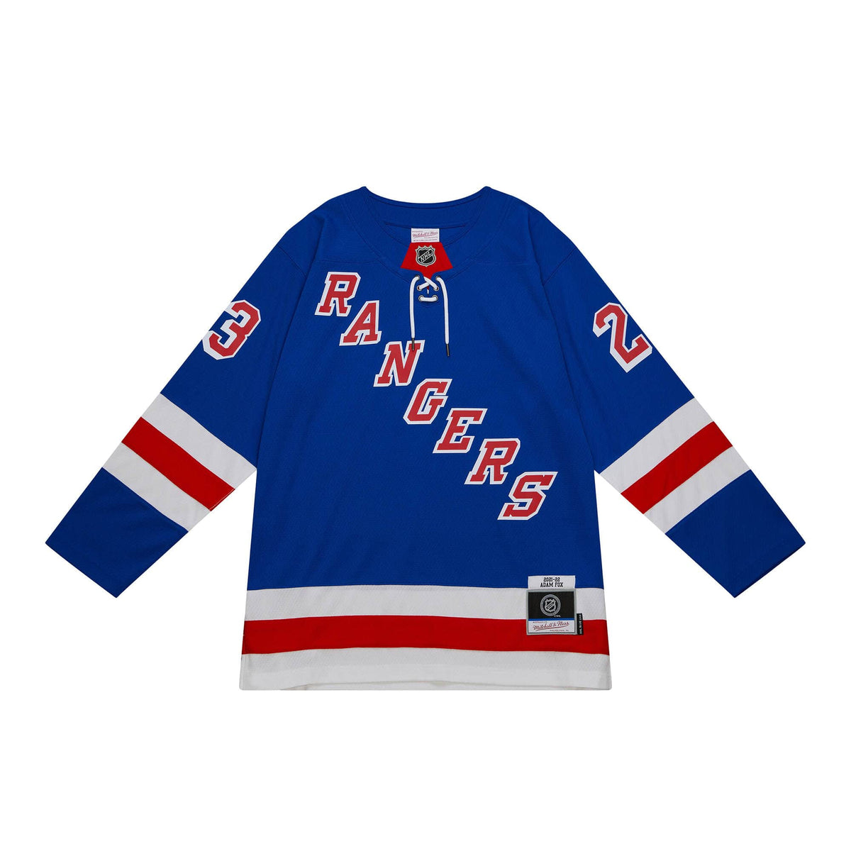 Blue Line Adam Fox New York Rangers 2021 Jersey