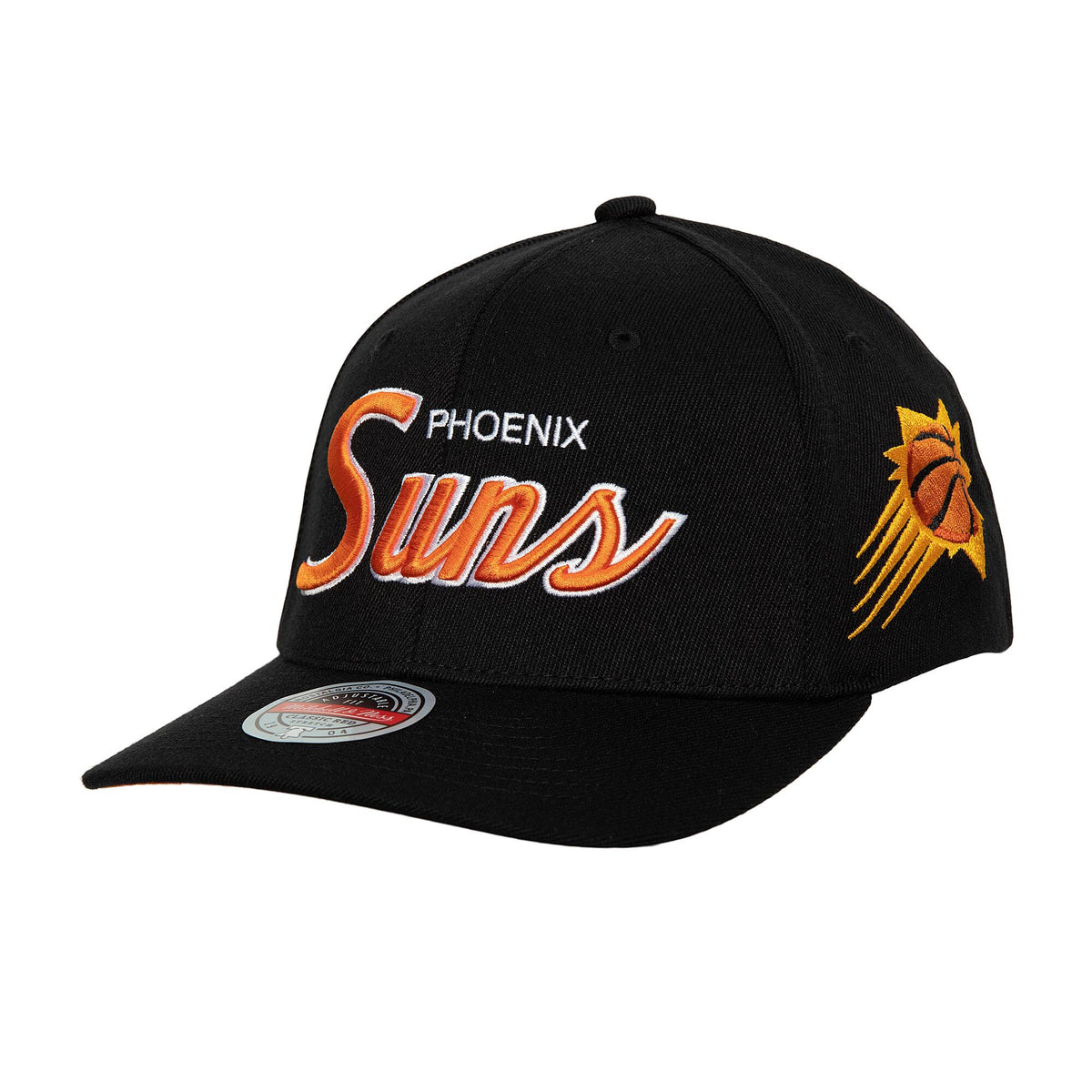 Phoenix Suns Mitchell & Ness MVP Team Script 2.0 Stretch-Snapback Hat - Black