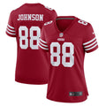 Women s Nike Tyron Johnson Scarlet San Francisco 49ers Team Game Jersey