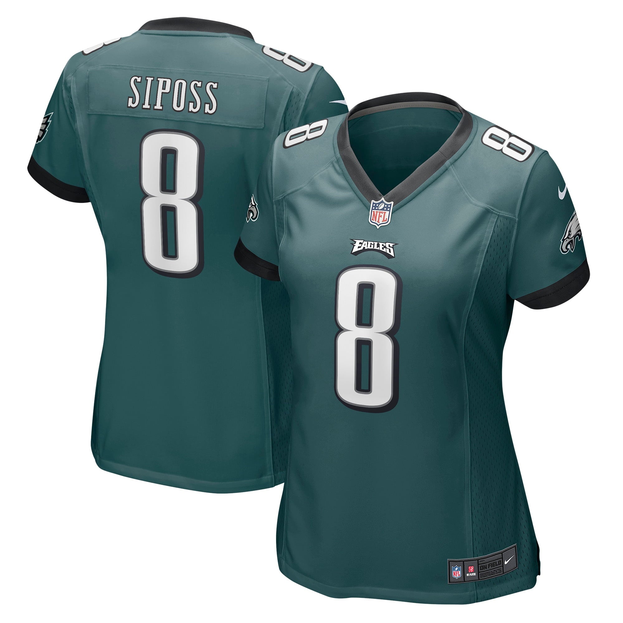 Women s Nike Arryn Siposs Midnight Green Philadelphia Eagles Game Jersey