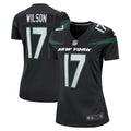 Women s Nike Garrett Wilson Stealth Black New York Jets Alternate Game Player Jersey
