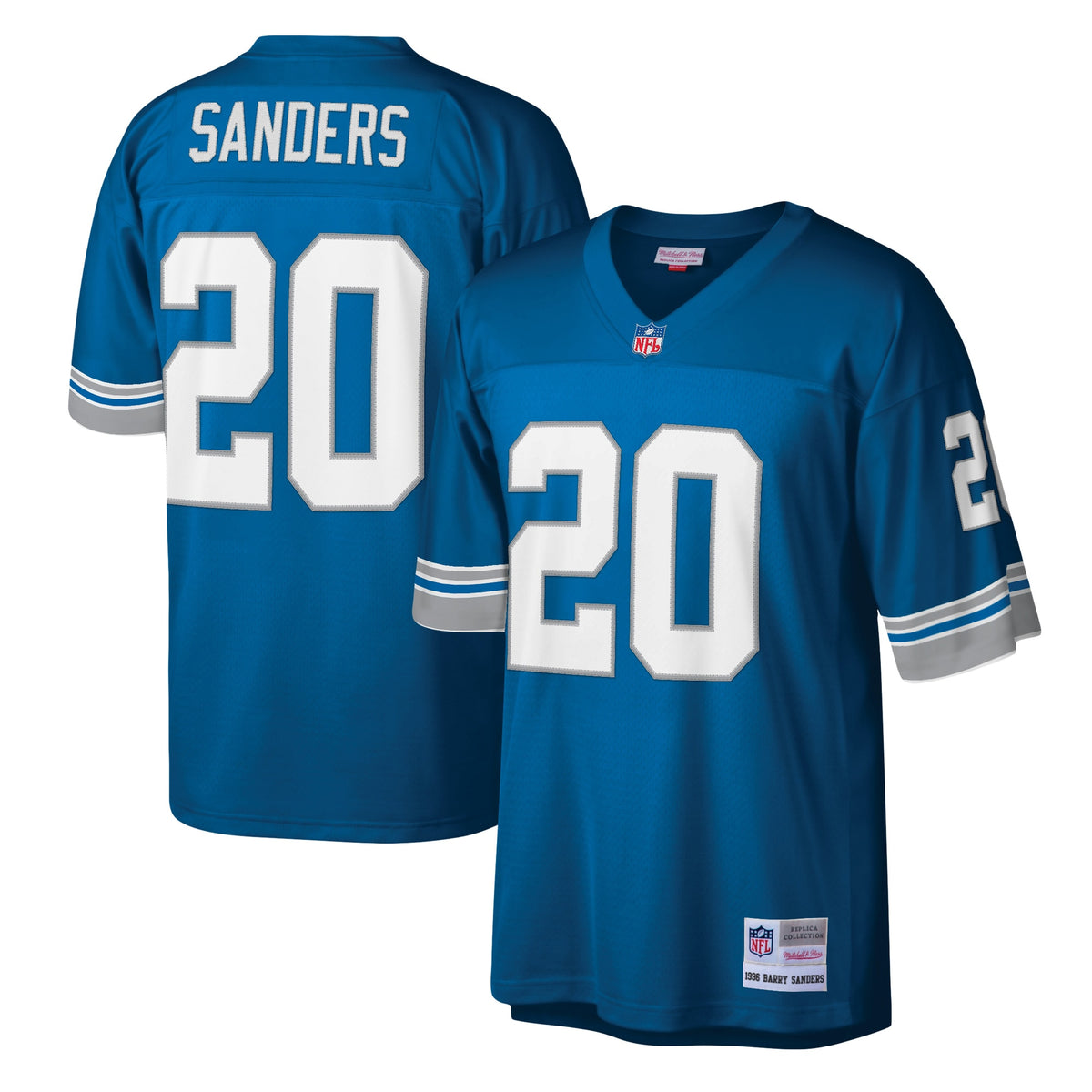 Barry Sanders Detroit Lions Mitchell   Ness Legacy Replica Jersey   Blue