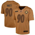 T.J. Watt Pittsburgh Steelers Nike Youth 2023 Salute To Service Limited Jersey   Brown