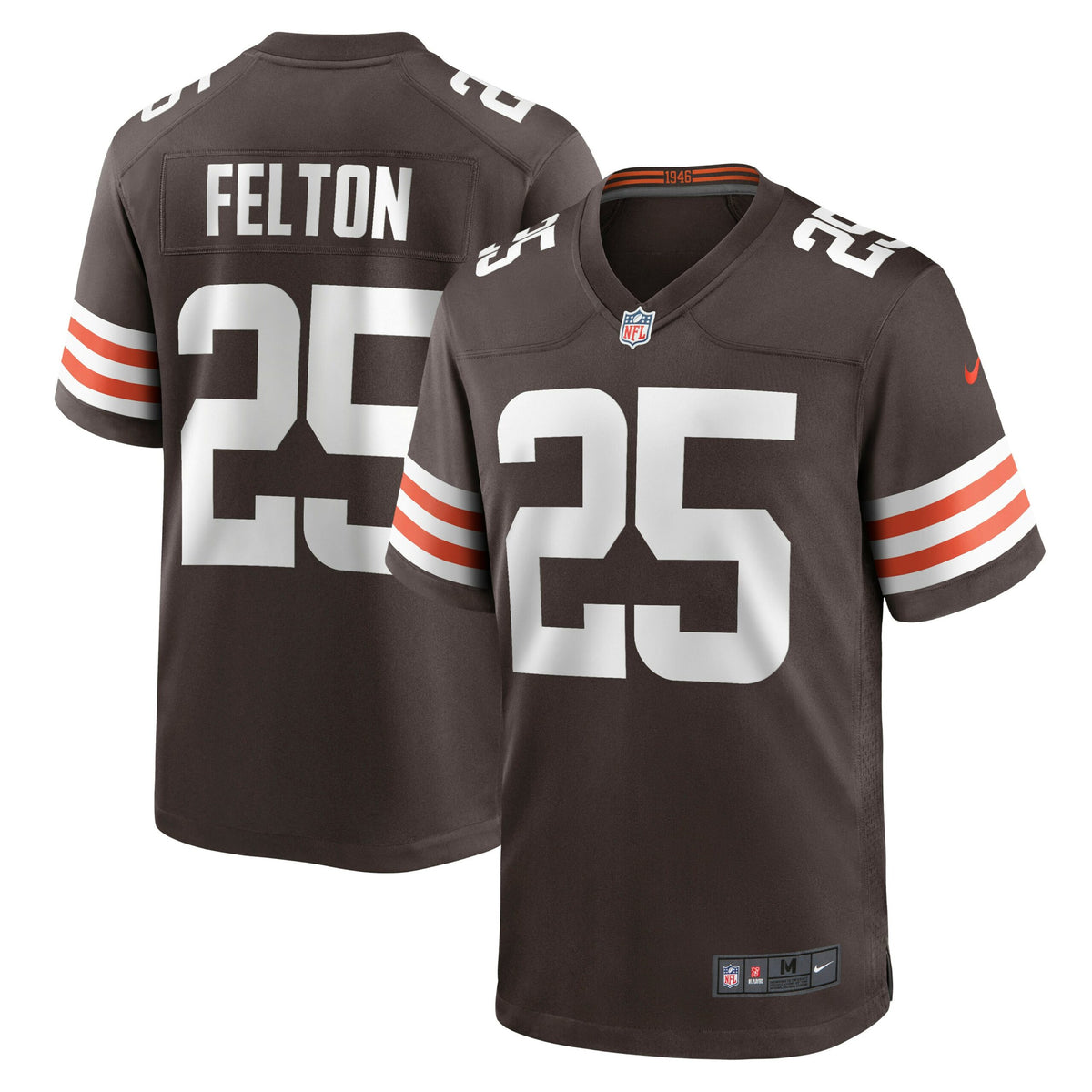 Demetric Felton Cleveland Browns Nike Game Jersey   Brown