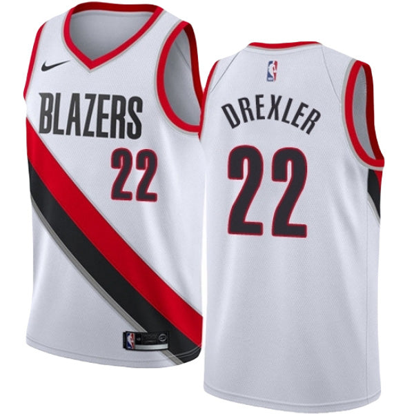 Men's Portland Trail Blazers Clyde Drexler Association Jersey - White