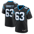 Austin Corbett Carolina Panthers Nike Team Game Jersey   Black