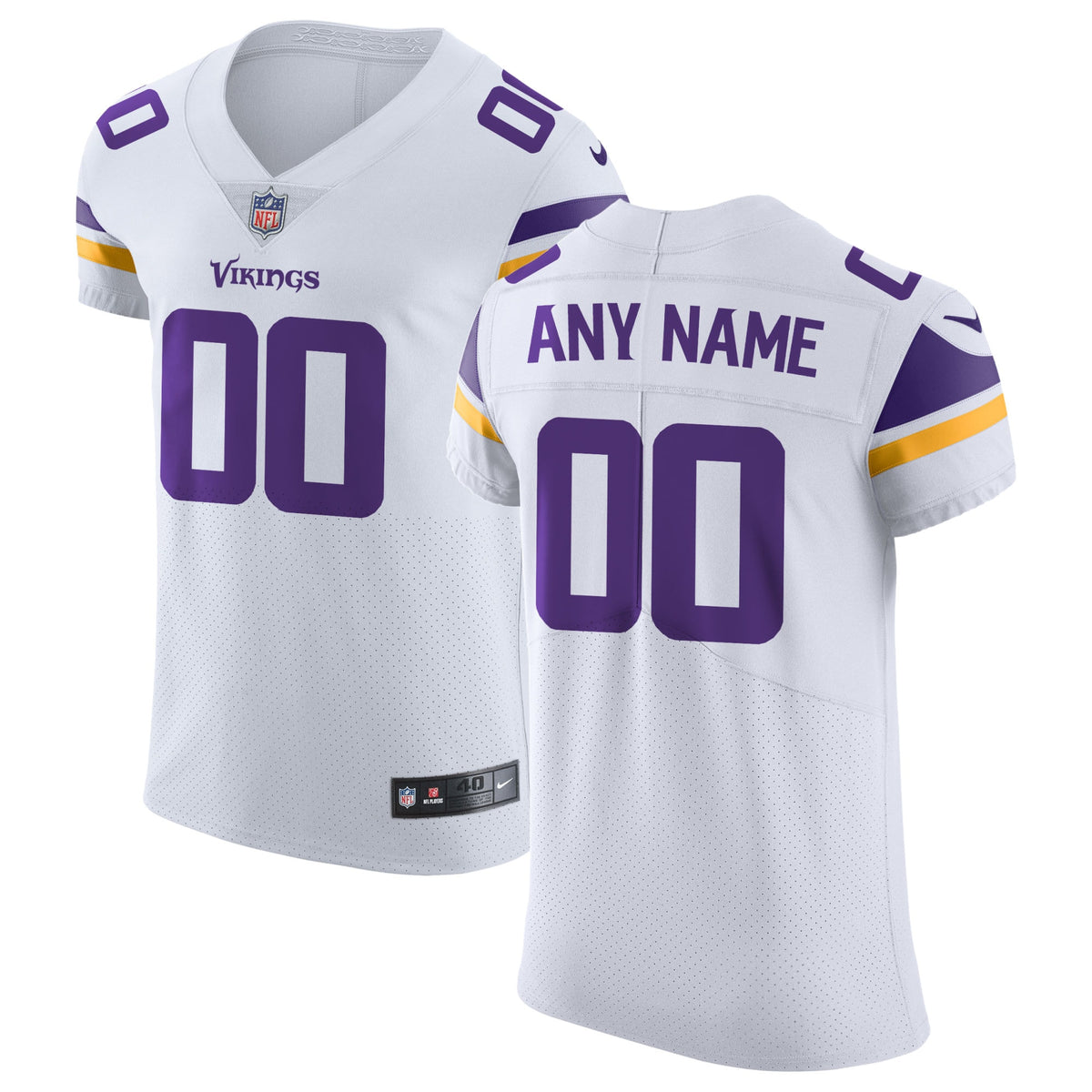 Minnesota Vikings Nike Vapor Untouchable Elite Custom Jersey   White