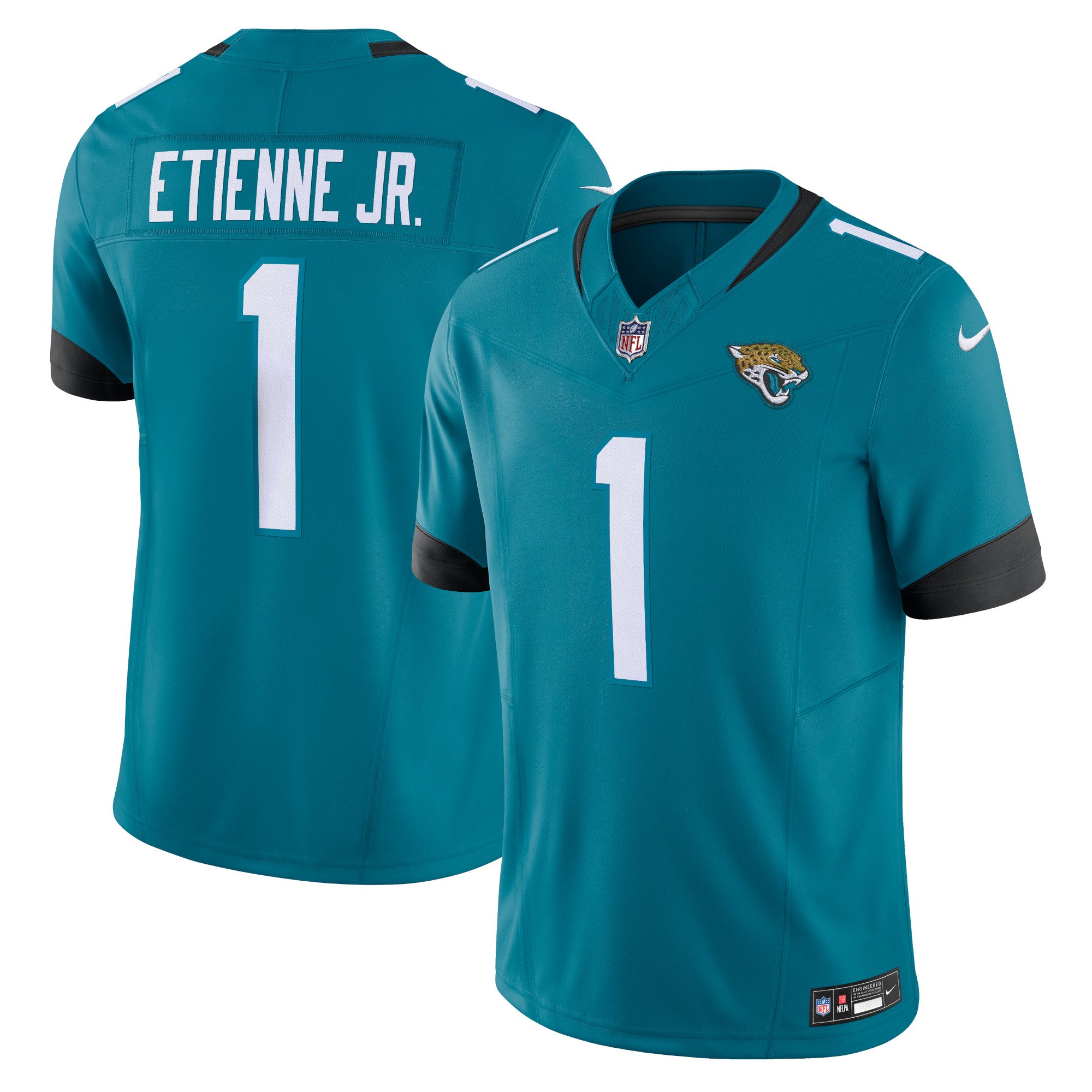 Travis Etienne Jacksonville Jaguars Nike Vapor F.U.S.E. Limited Jersey   Teal
