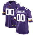 Minnesota Vikings Nike Custom Game Jersey   Purple