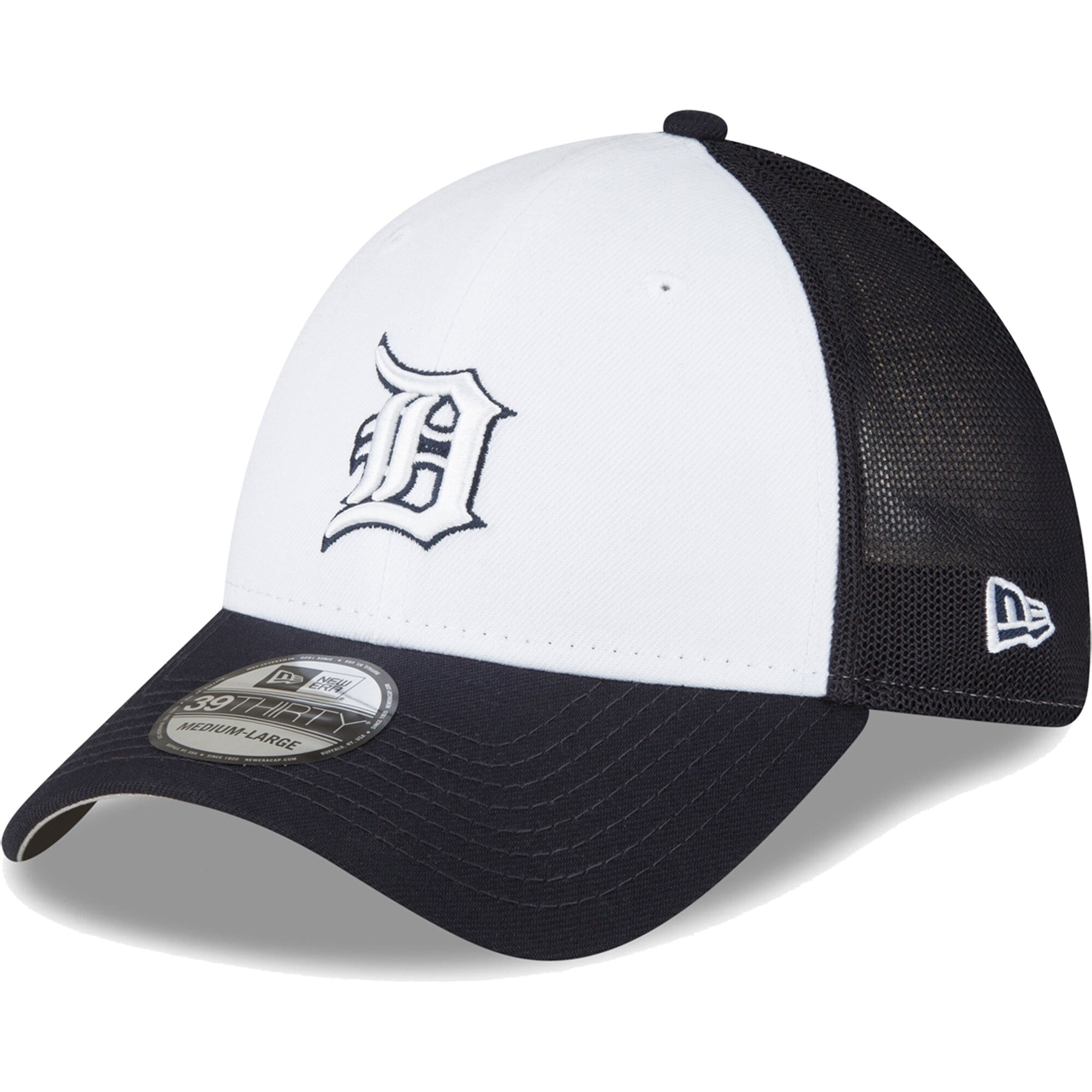 Detroit Tigers New Era 2023 On-Field Batting Practice 39THIRTY Flex Hat - Navy/White