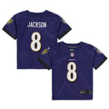 Lamar Jackson Baltimore Ravens Nike Toddler Game Jersey   Purple