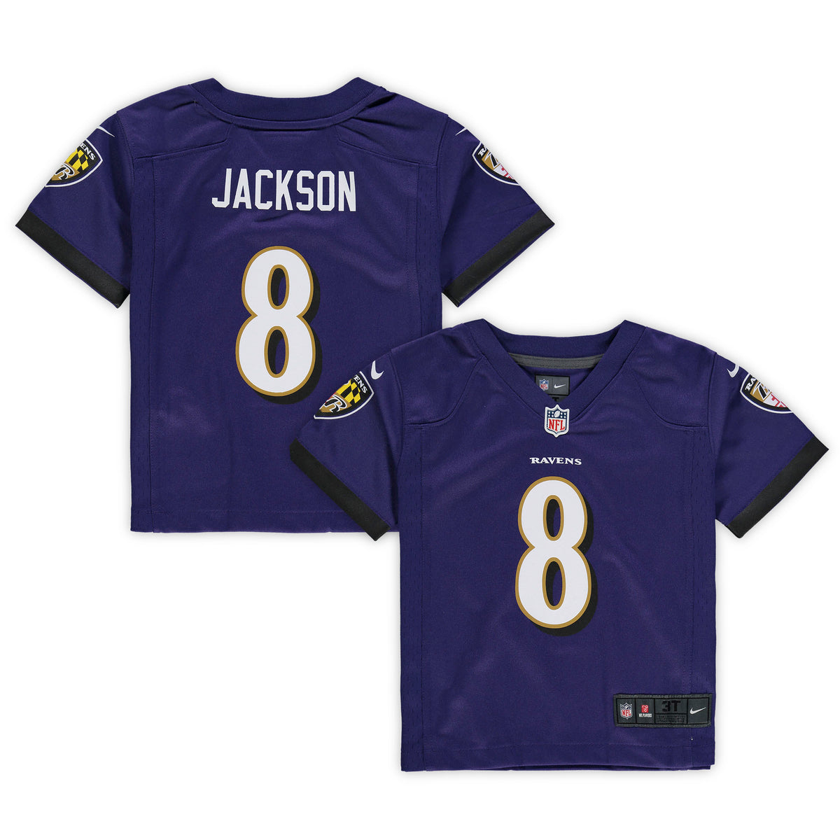 Lamar Jackson Baltimore Ravens Nike Toddler Game Jersey   Purple