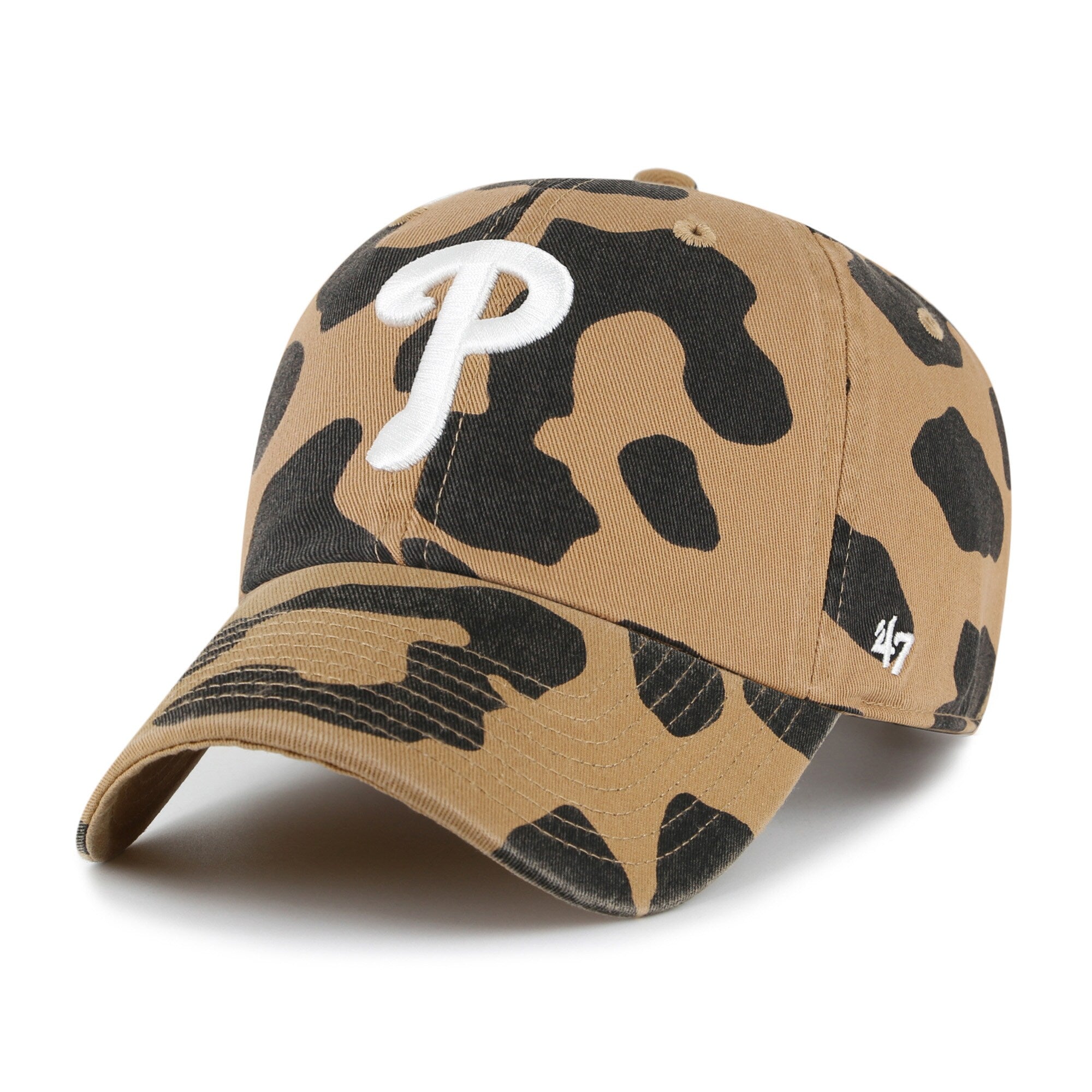 Philadelphia Phillies '47 Women's Rosette Clean Up Adjustable Hat - Brown