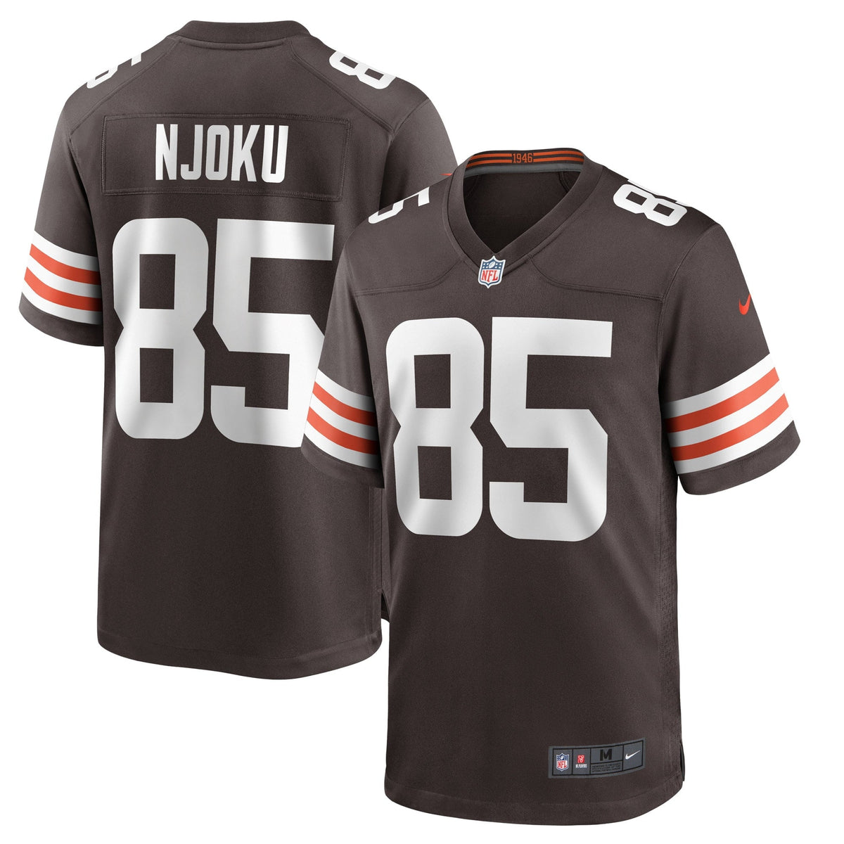 Men s Nike David Njoku Brown Cleveland Browns Player Game Jersey