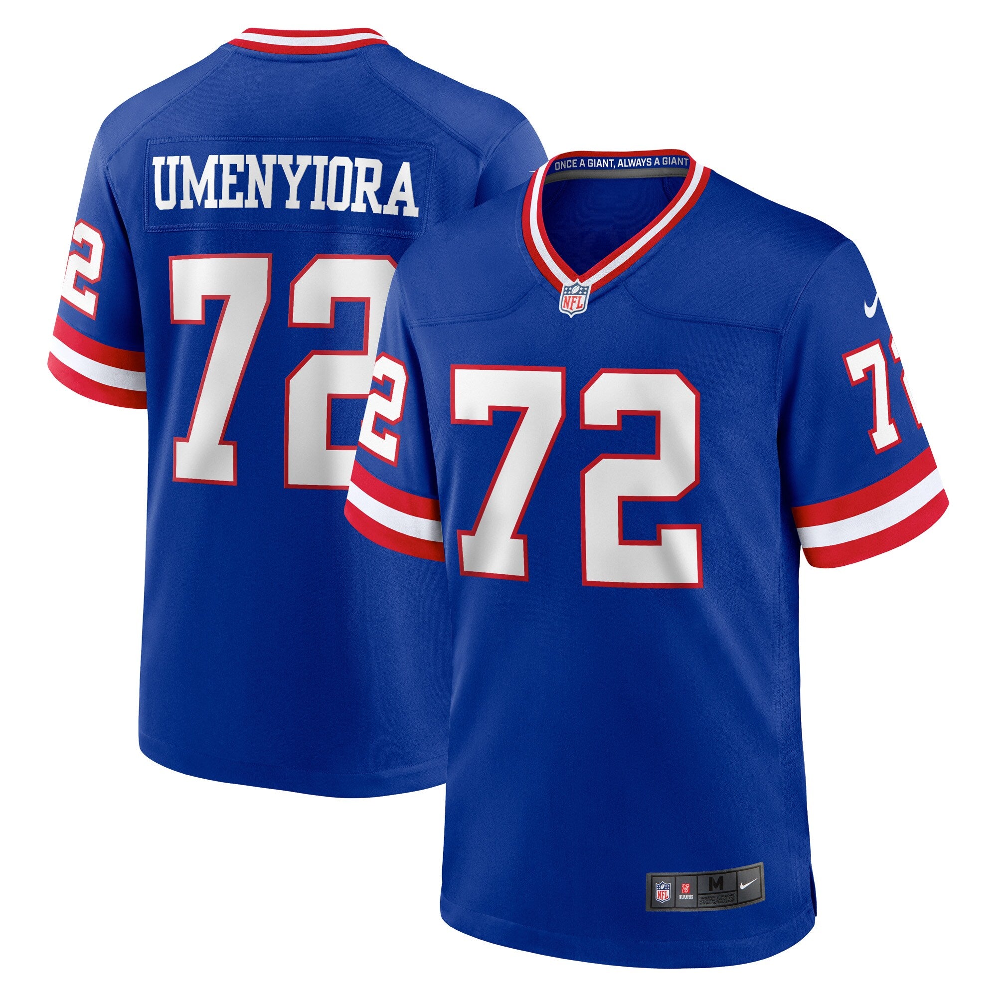 Osi Umenyiora New York Giants Nike Classic Retired Player Game Jersey Royal
