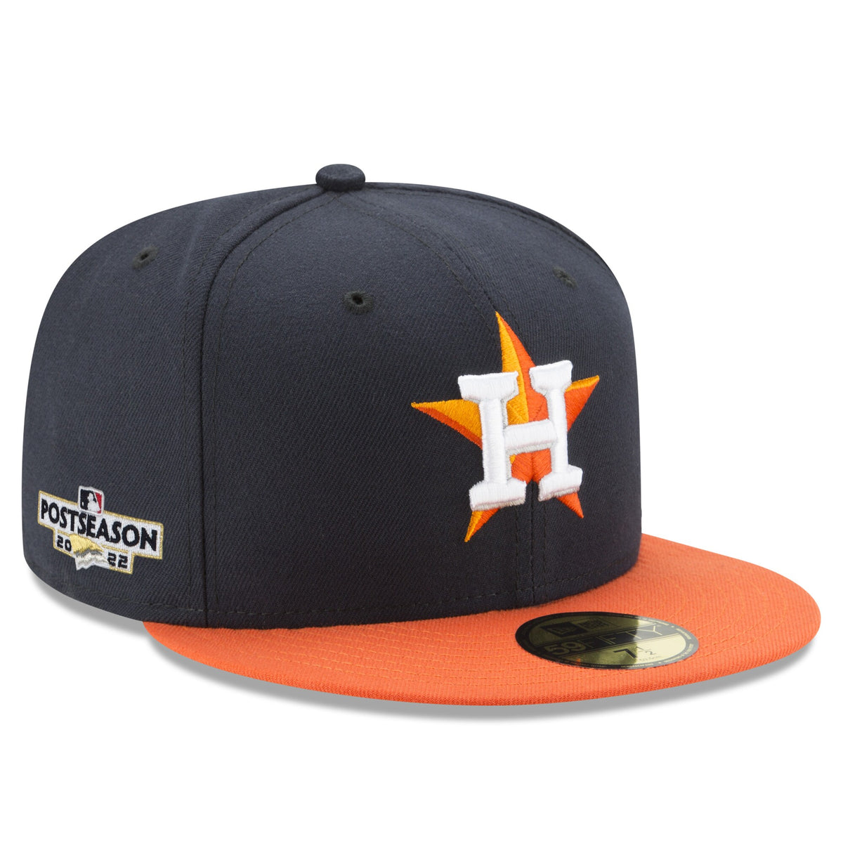 Houston Astros New Era 2022 Postseason Road Side Patch 59FIFTY Fitted Hat - Navy