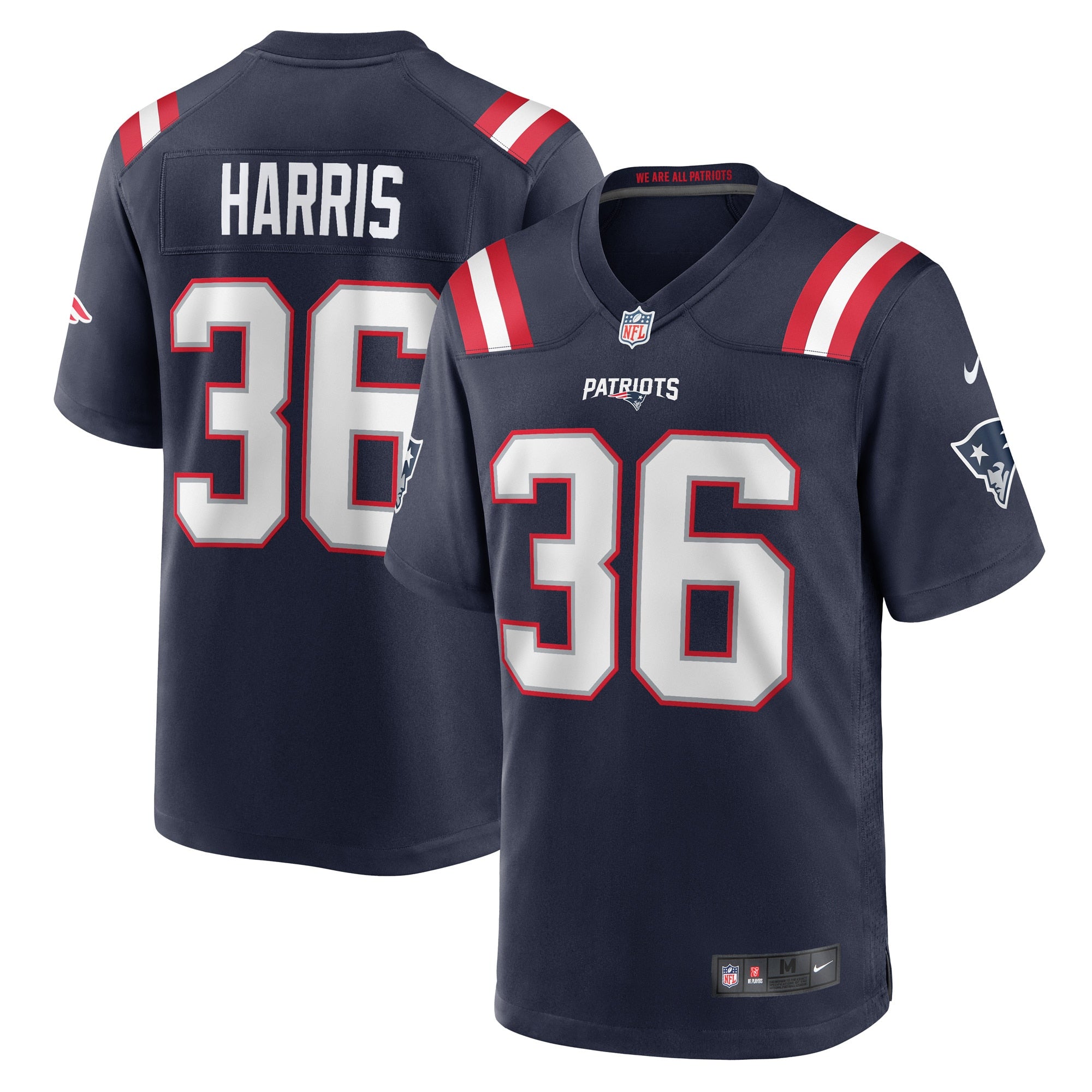 Kevin Harris New England Patriots Nike Game Player Jersey   Navy