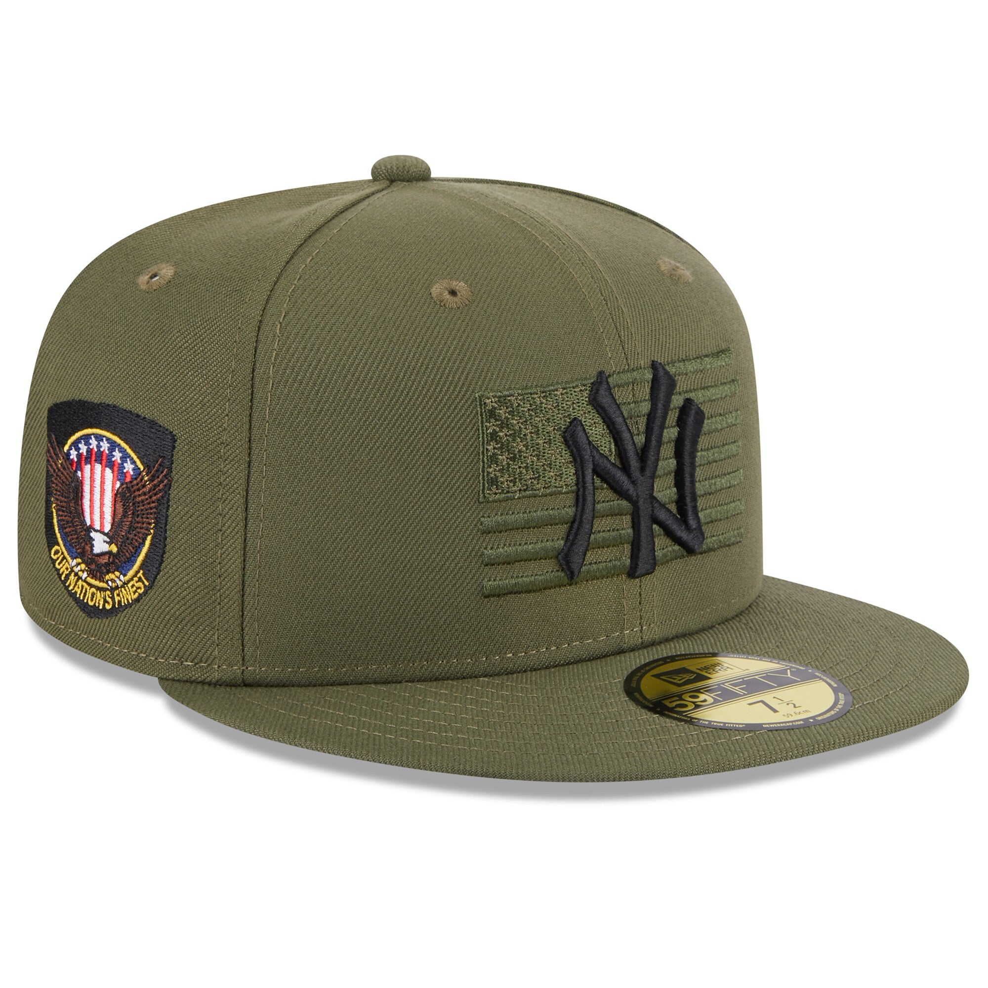 New York Yankees New Era 2023 Armed Forces Day On-Field 59FIFTY Fitted Hat - Green