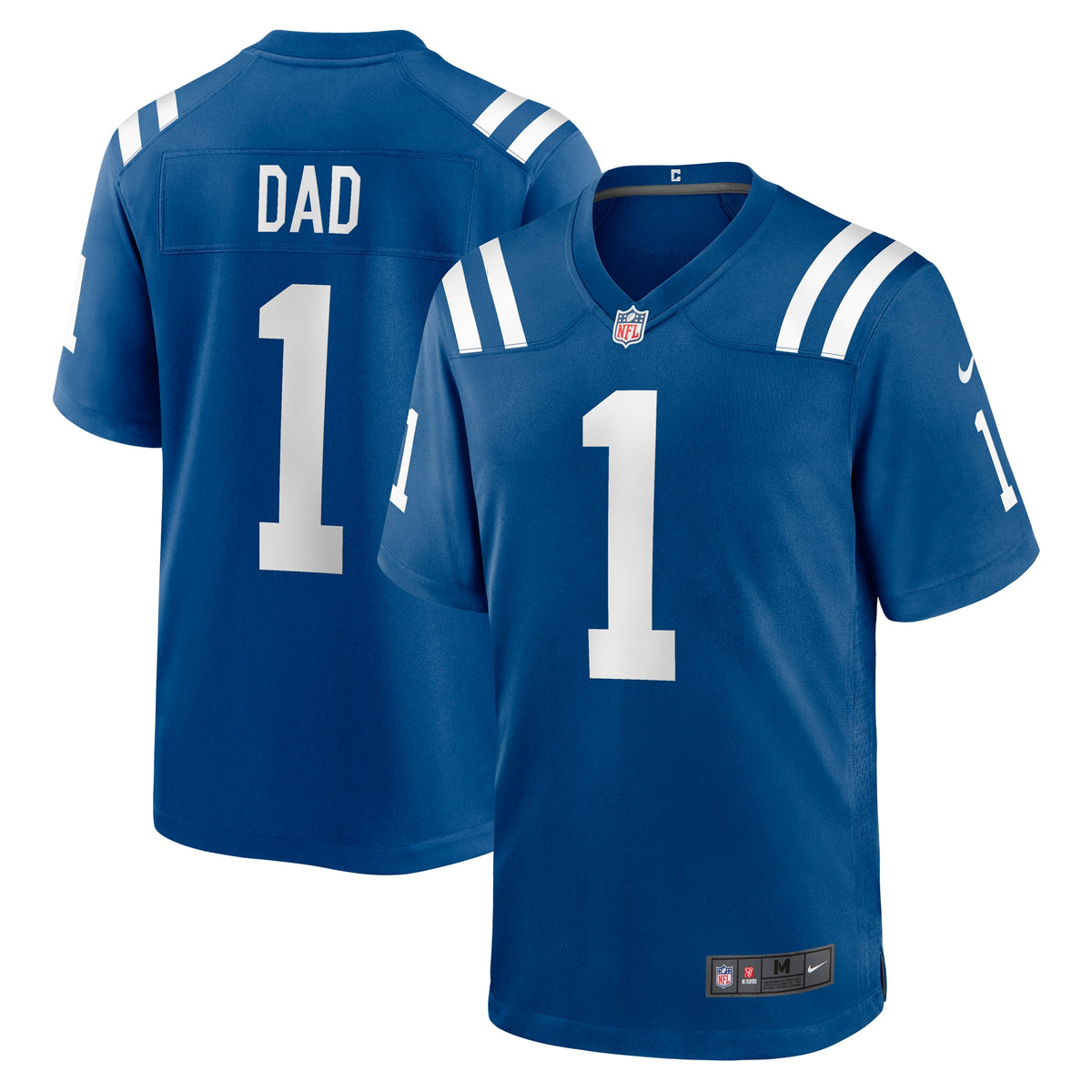 Number 1 Dad Indianapolis Colts Nike Game Jersey   Royal