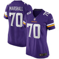 Jim Marshall Minnesota Vikings Nike Women s Game Retired Player Jersey   Purple