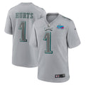 Jalen Hurts Philadelphia Eagles Nike Youth Super Bowl LVII Patch Atmosphere Fashion Game Jersey   Gray
