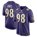 Men s Nike Travis Jones Purple Baltimore Ravens Player Game Jersey