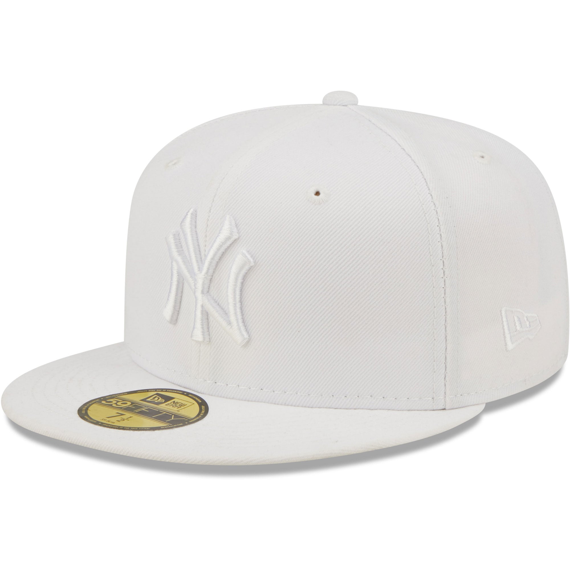 New York Yankees New Era White on White 59FIFTY Fitted Hat