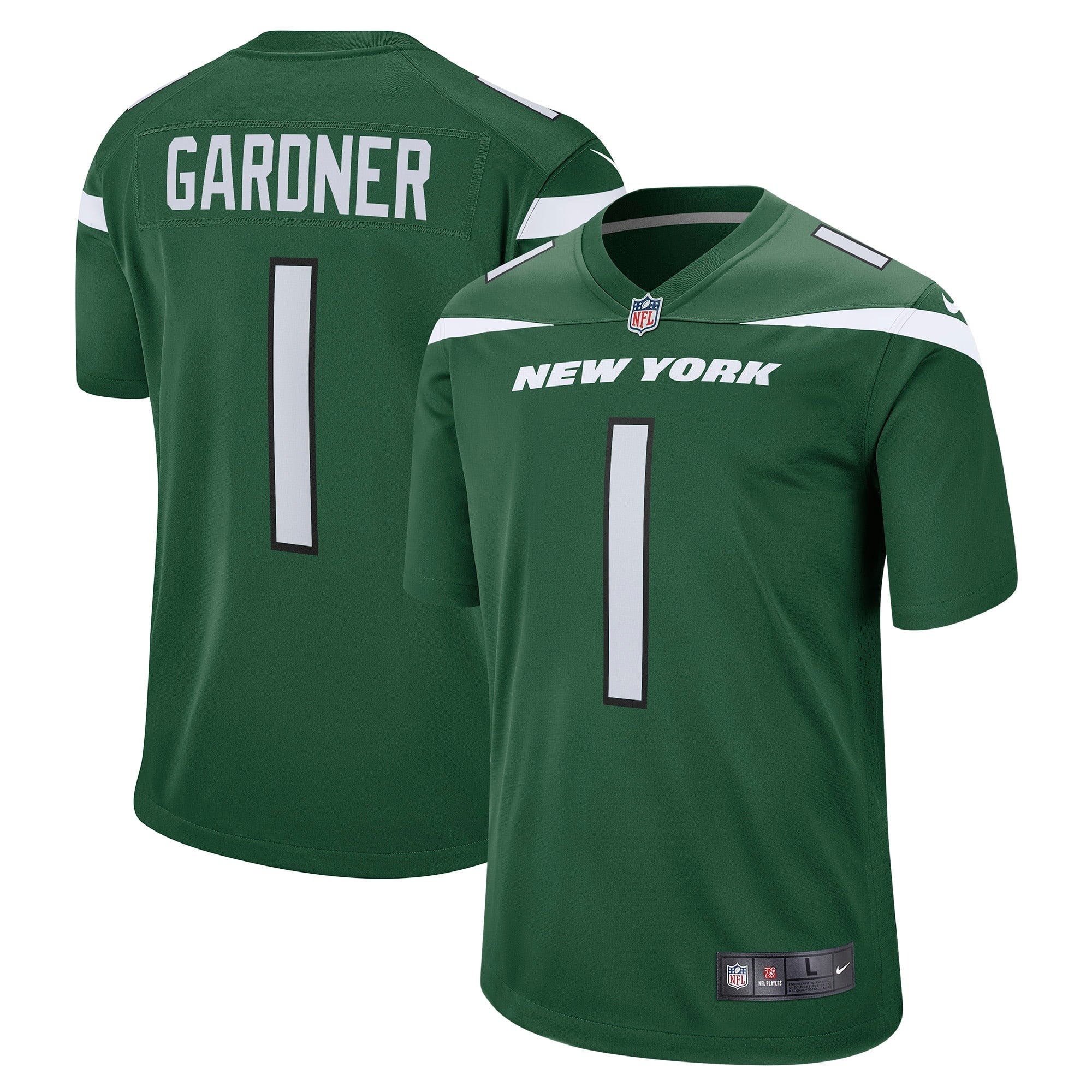 Men s Nike Ahmad Sauce Gardner Green New York Jets Player Game Jersey