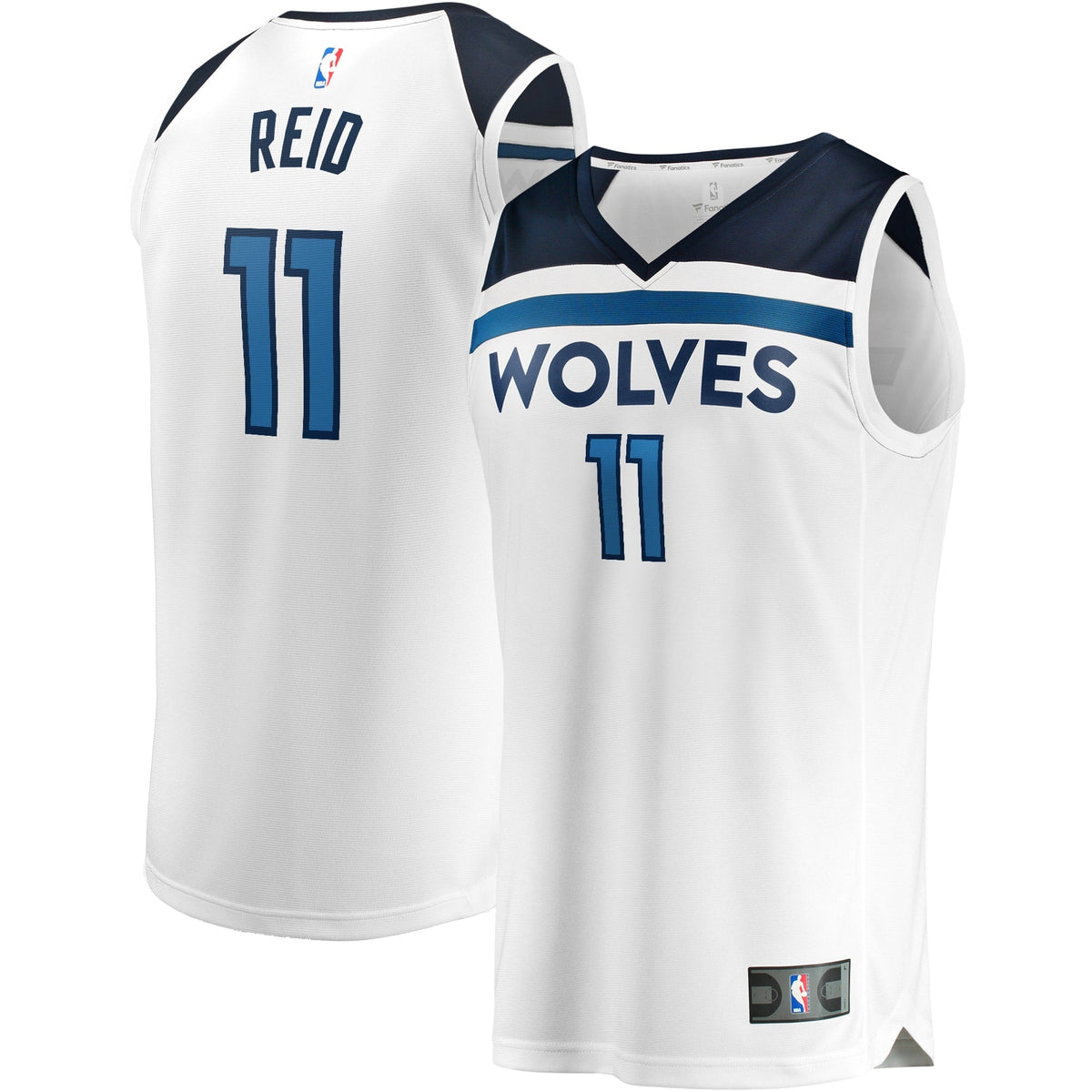 Men's Fanatics Branded Naz Reid White Minnesota Timberwolves Fast Break Replica Player Jersey - Association Edition