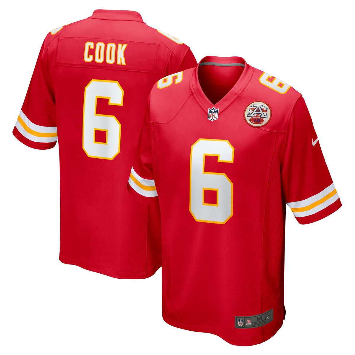 Bryan Cook Kansas City Chiefs Nike Game Player Jersey   Red
