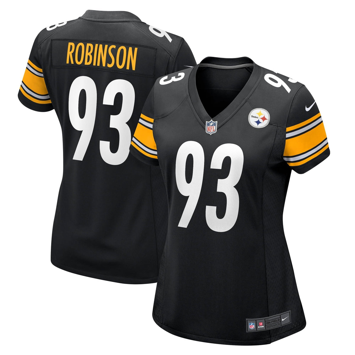 Women s Nike Mark Robinson Black Pittsburgh Steelers Game Player Jersey