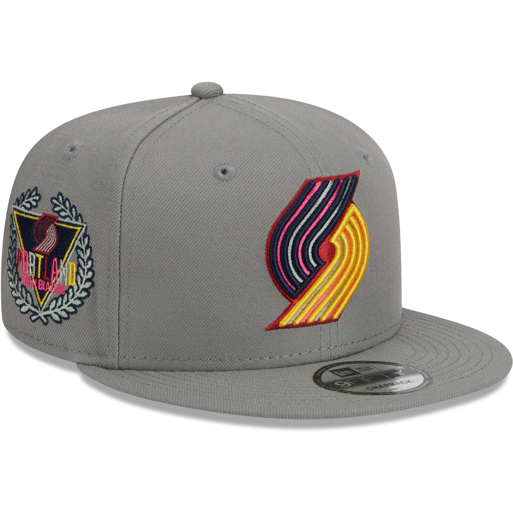 Portland Trail Blazers New Era Color Pack 9FIFTY Snapback Hat - Gray