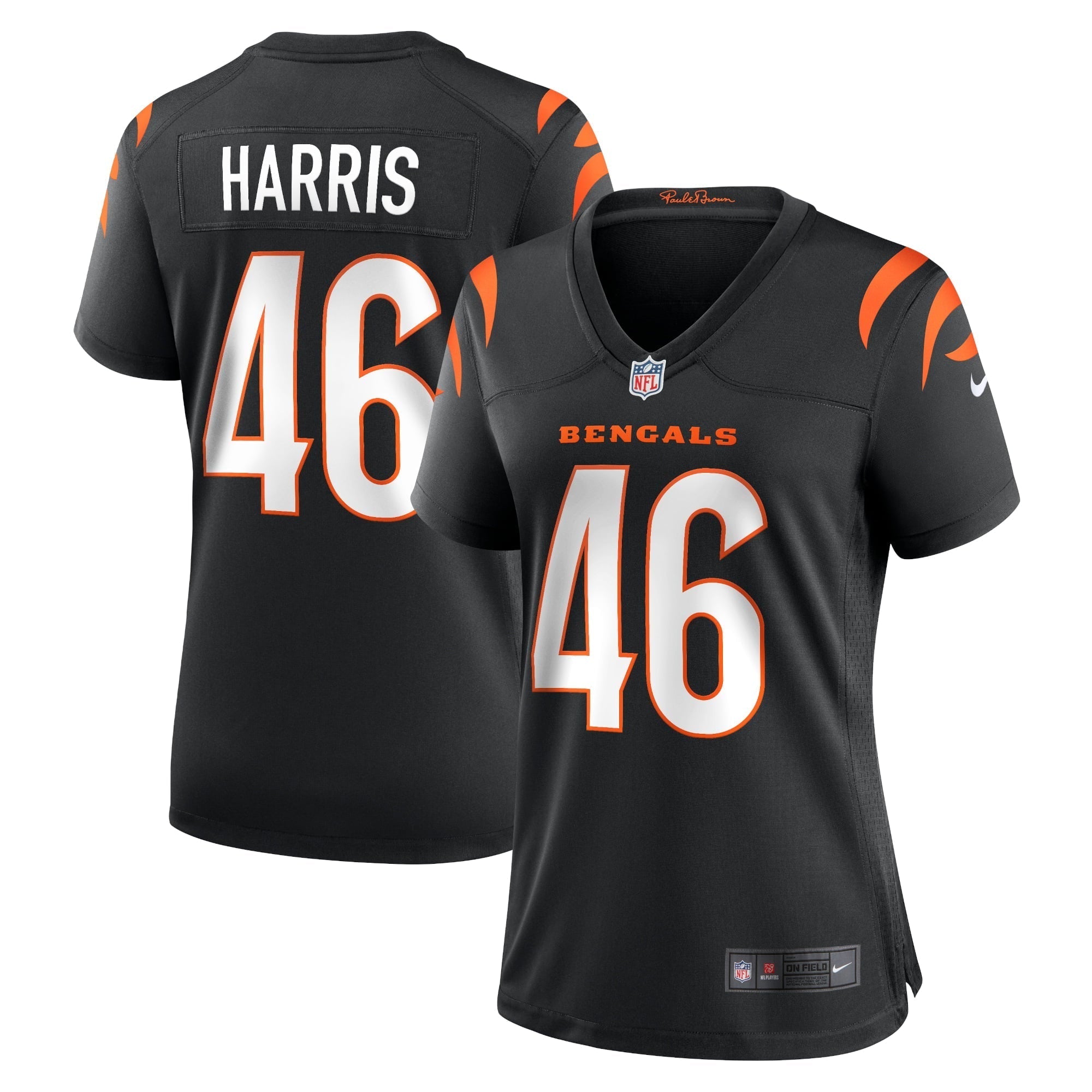 Women s Nike Clark Harris Black Cincinnati Bengals Game Jersey